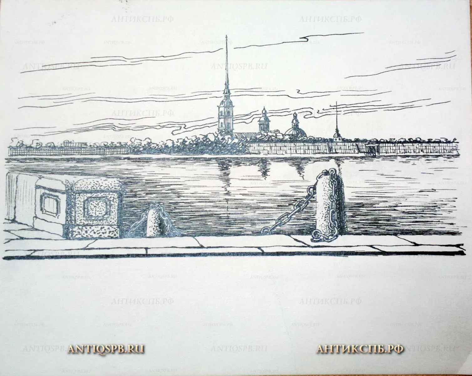 Рисунок "Петропавловская крепость". №17339.113